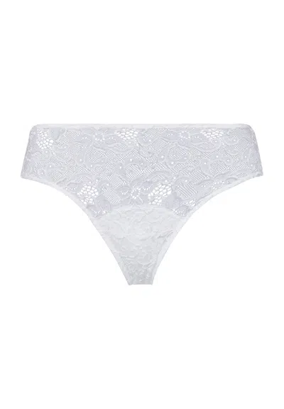 Hanro Moments Lace Bikini In White