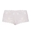 Hanro Womens White Moments Stretch-lace Maxi Briefs In White