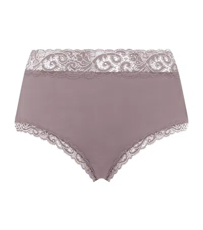 Hanro Moments Maxi Briefs In Purple