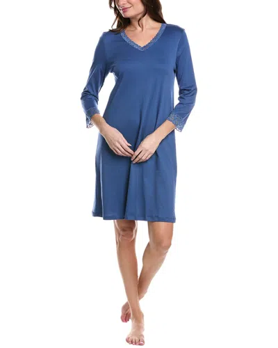 Hanro Moments Nightdress In Blue