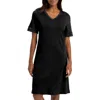 Hanro Short Sleeve Nightgown In 019 - Black
