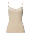Hanro Moments Spaghetti Top In Beige