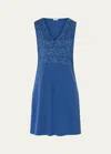 Hanro Moments Tank Gown In Blue