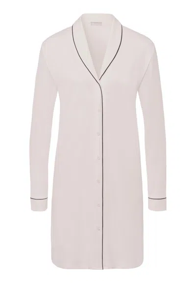 Hanro Natural Comfort Tencel™ Button Front Sleep Shirt In Neutral