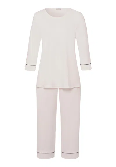 Hanro Natural Comfort Tencel™ Pajama Set In White