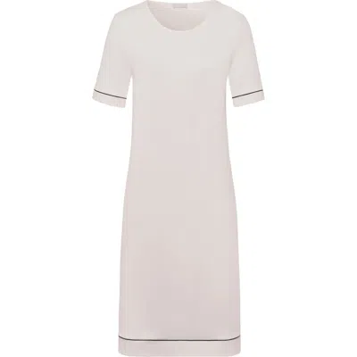 Hanro Natural Comfort Tencel Round Neck Nightgown In White