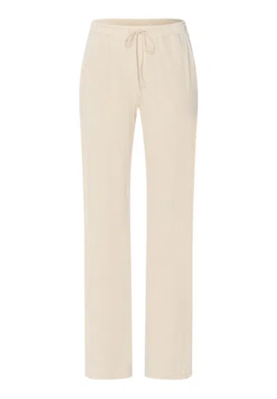 Hanro Natural Elegance Drawstring Lounge Pants In Neutral