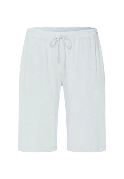 Hanro Natural Elegance Drawstring Lounge Shorts In Blue