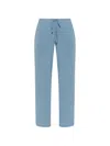 Hanro Natural Elegance Drawstring Trousers In Blue