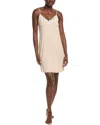 Hanro Natural Elegance Lace Trim V-neck Chemise In Neutral