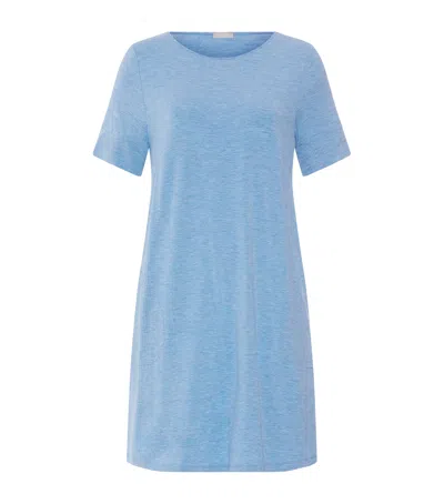 Hanro Natural Elegance Nightdress In Blue