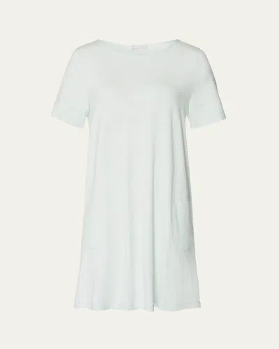 Hanro Natural Elegance Scoop-neck Nightdress In Vapor Melange