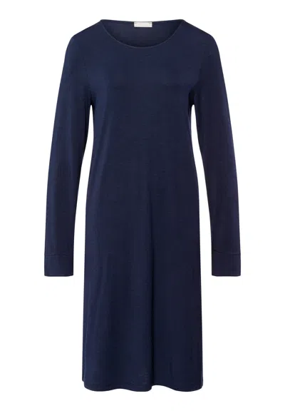 Hanro Natural Elegance Soft Jersey Nightgown In Black