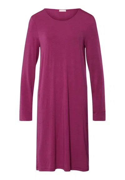 Hanro Natural Elegance Soft Jersey Nightgown In Pink