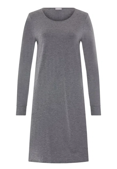 Hanro Natural Elegance Soft Jersey Nightgown In Gray