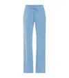 Hanro Natural Elegance Drawstring Trousers In Blue