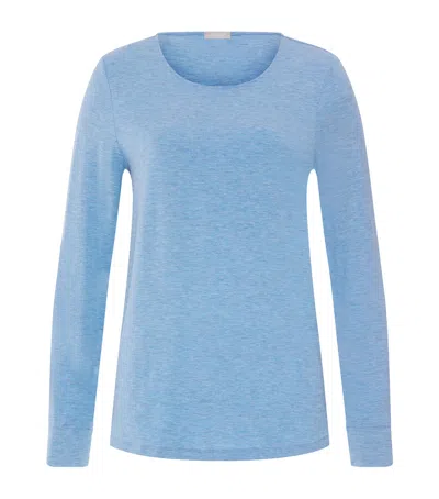 Hanro Natural Elegance T-shirt In Blue