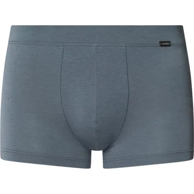 Hanro Natural Function Tencel And Cotton Boxer Brief In Black Clay