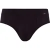 Hanro Natural Function Tencel And Cotton Brief In Deep Black