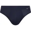 Hanro Natural Function Tencel And Cotton Brief In Deep Navy