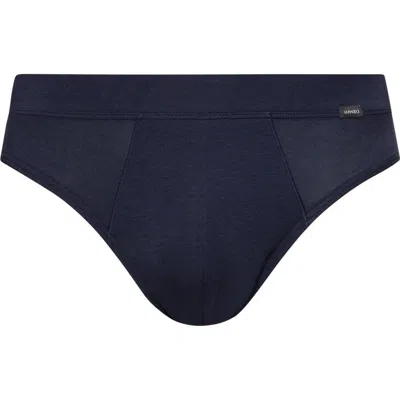 Hanro Natural Function Tencel And Cotton Brief In Deep Navy