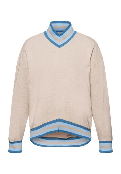 Hanro Natural Living Cotton High Neck Pullover In Neutral