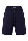 Hanro Natural Living Organic Cotton Drawstring Shorts In Deep Navy