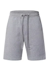 Hanro Natural Living Organic Cotton Drawstring Shorts In Grey Melange