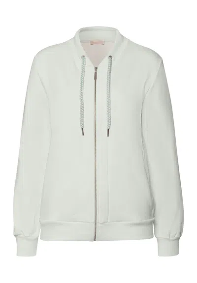 Hanro Natural Living Organic Cotton French Terry  Jacket In Green