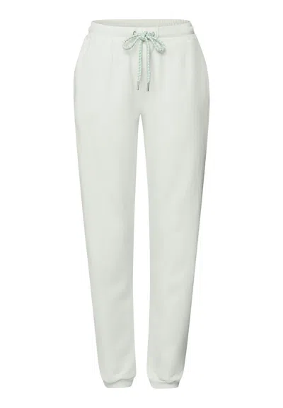 Hanro Natural Living Organic Cotton French Terry Pants In Green