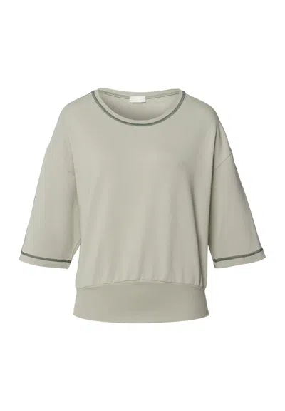 Hanro Natural Living Organic Cotton Sweatshirt In Gray