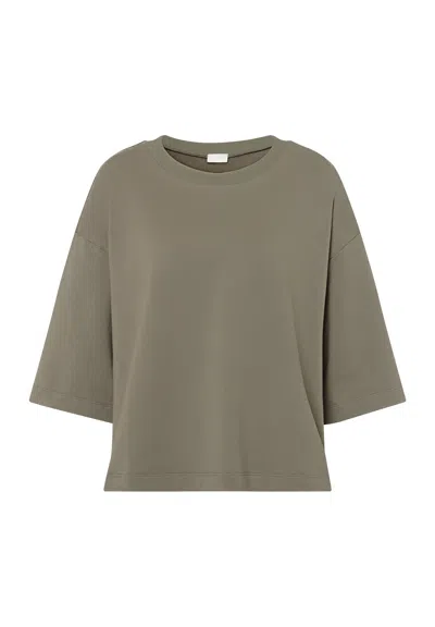 Hanro Natural Living Organic Cotton Top In Gray