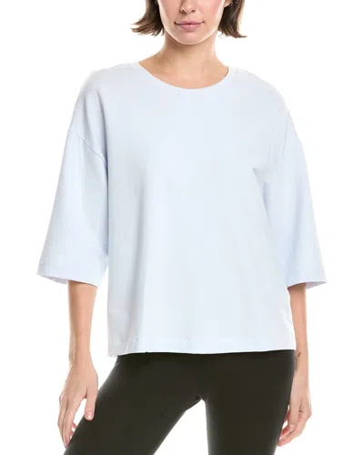 Hanro Natural Living Round Neck Top In Blue