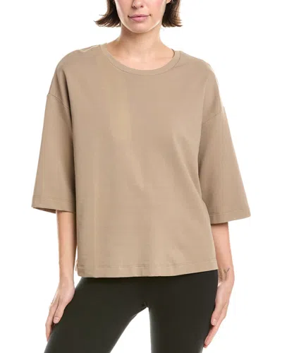 Hanro Natural Living Round Neck Top In Brown