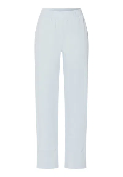 Hanro Natural Living W Organic Cotton Cropped Pants In Blue