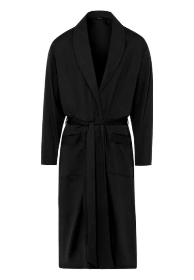 HANRO HANRO NIGHT AND DAY 100% COTTON KNIT ROBE