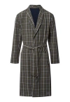 Hanro Night And Day 100% Woven Cotton Robe In Green