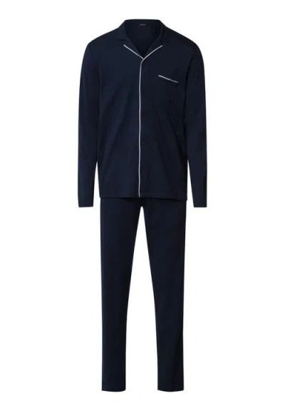 HANRO HANRO NIGHT AND DAY BUTTON FRONT COTTON PAJAMA SET