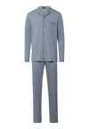 Hanro Night And Day Button Front Cotton Pajama Set In Multi