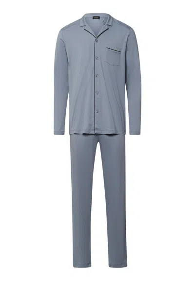 HANRO NIGHT AND DAY BUTTON FRONT COTTON PAJAMA SET