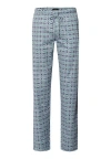 Hanro Night And Day Cotton Drawstring Pajama Pants In Tinted Mosaic