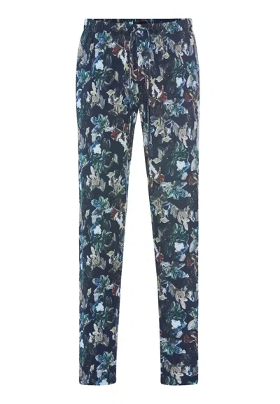 Hanro Night And Day Cotton Drawstring Pants In Nighty Garden