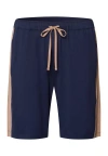 Hanro Night And Day Cotton Drawstring Shorts In Blue