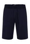 Hanro Night And Day Cotton Knit Drawstring Shorts In Black Iris