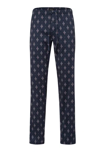 Hanro Night And Day Cotton Pajama Pants In Blue