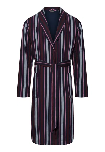 Hanro Night And Day Cotton Shawl Collar Robe In Multi