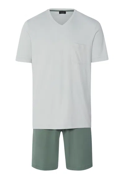 Hanro Night And Day Cotton V-neck Pajama Set In Multi