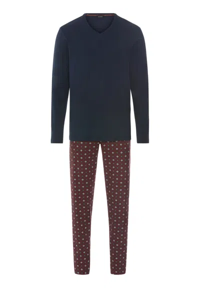Hanro Night & Day Cotton V-neck Pajama Set In Sagittarius