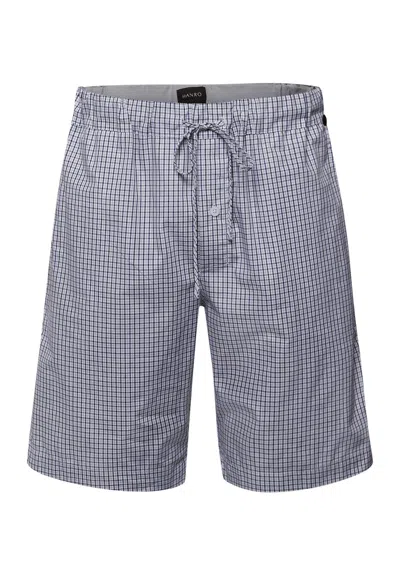 Hanro Night And Day Cotton Woven Drawstring Shorts In Pattern