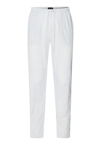 Hanro Night And Day Cotton Woven Pajama Pants In White